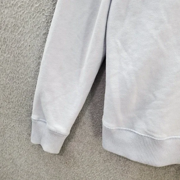 Hollister Women‎ Sweater Medium Blue Logo Embroidered Long Sleeve Crew Neck - Picture 10 of 10